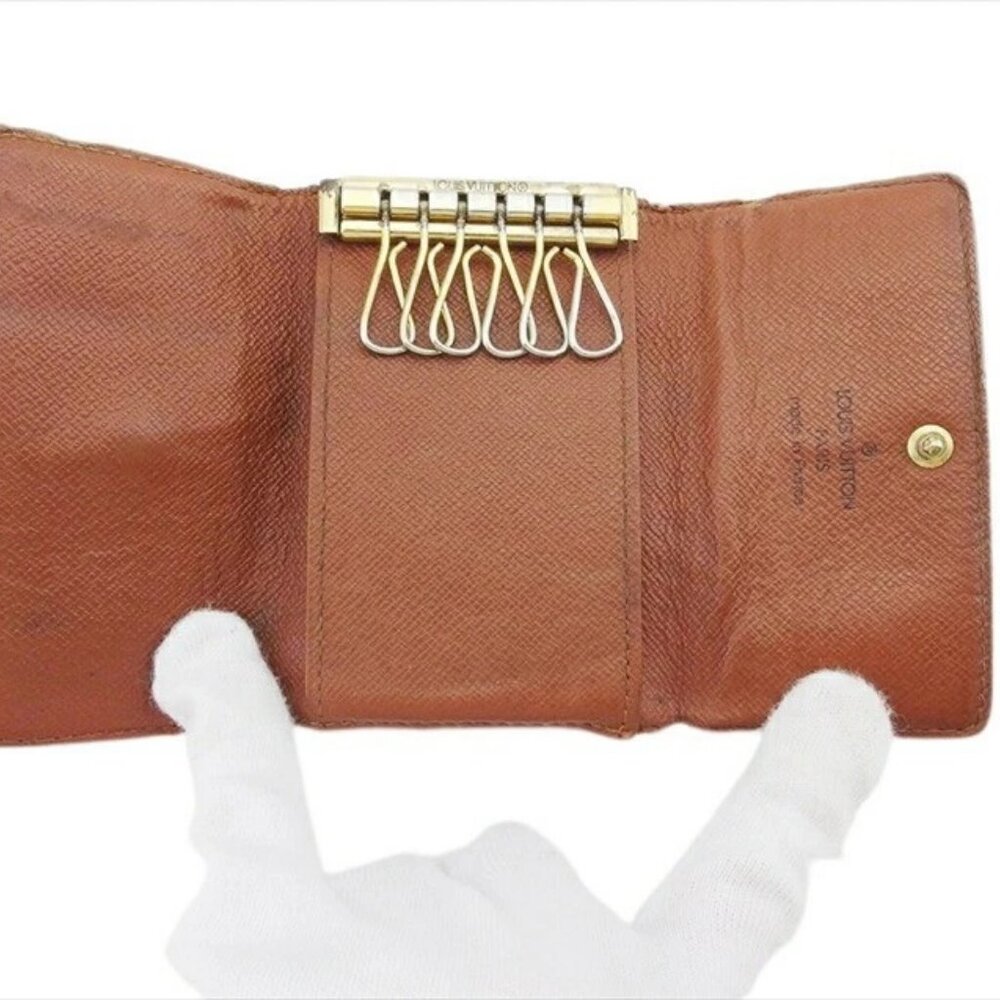 LOUIS VUITTON Key holder Brown beige gold Women M62630 Authentic secondhand - Picture 5 of 9